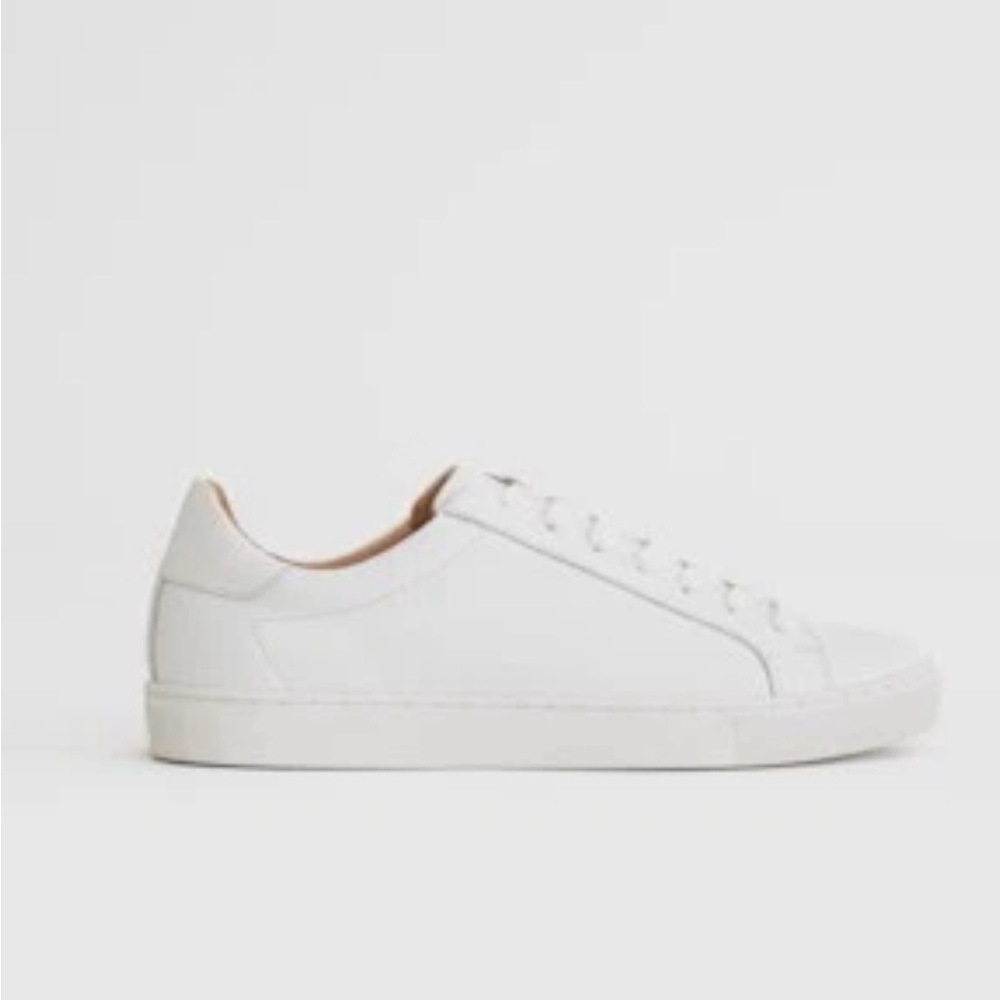 Quince 100% Leather Everyday Sneaker White Shoes 9
